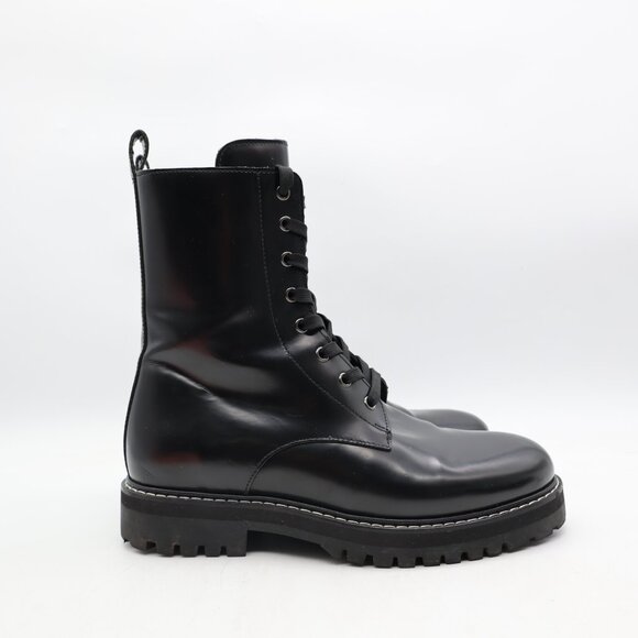 Thursday Boot Co. Everyday Combat Boots Women's Size 8.5 Black Leather Zip Side - Picture 1 of 10